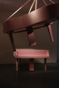 piano sculpture styrofoam
